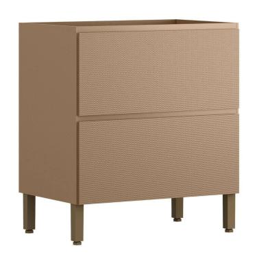 Imagem de Balcão Sem Tampo Art 80 Cm 1 Porta 1 Gaveta Kit`s Paraná Cor:vanilla