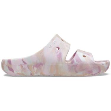 Imagem de Sandália Crocs Classic Marbled Sandal V2 Quartz/Multi, 43, Quartz, Mul