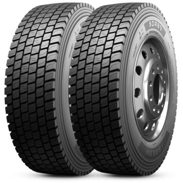 Imagem de Kit 2 Pneu Aro 22.5 275/80R22.5 Sailun SDR89 149/146L 16PR
