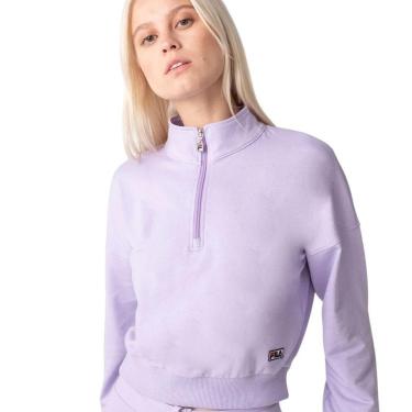 Imagem de Moletom Fila Basic Classic Plus Size Feminino - Lilás XGG-Feminino