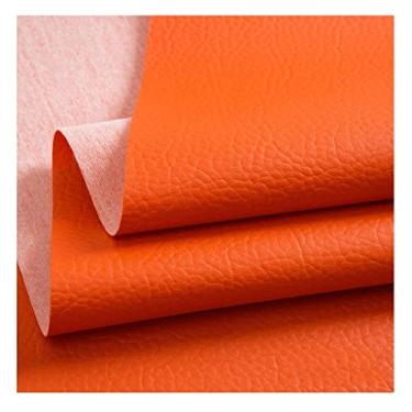 Imagem de Tecido de estofamento de couro sintético por metro textura lichia couro sintético de vinil impermeável para assentos de carro, móveis de cadeira de sofá, artesanato DIY (tamanho: 1,4 x 1 m/55,1 x 39,4
