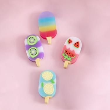 Imagem de Conjunto de 4 borrachas criativas para lápis de cor brilhante e borrachas fofas LCC726-13