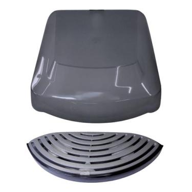 Imagem de kit 2 Bandeja Pingadeira Latina Pa355 + Topo Tampa Titanium