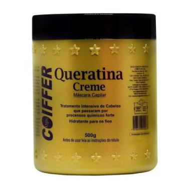 Imagem de Máscara Queratina Creme Coiffer 500g  Tratamento Intensivo, Reposição 