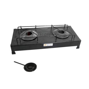 Imagem de Fogareiro Fogão A Álcool 2 Bocas Camping Roa - ROA- Camping