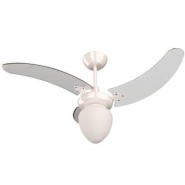 Imagem de Ventilador Búzios Branco 220V 3 Pás Transparentes