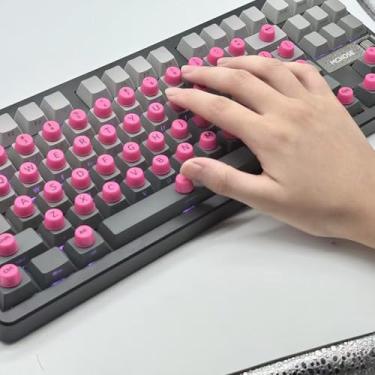 Imagem de Capa de teclado para unhas longas compatível com MacBook Pro 33.0 cm M2 2023, 2022, 2021 2020 M1 A2338 A2289 A2251 e compatível com MacBook Pro 16 2020 2019 A2141 Touch ID, US ANSI (rosa)