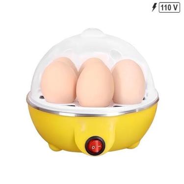 Imagem de Cozedor Elétrico Amarelo 110V Com Cozimento A Vapor Rápido