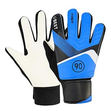 Imagem de Naroote Luvas de Goleiro Anticolisão Duráveis ​​2 Peças para Crianças, Com Fivela Ajustável, Superfície Antiderrapante, Tecido Respirável, para Partidas de Futebol, (#1)