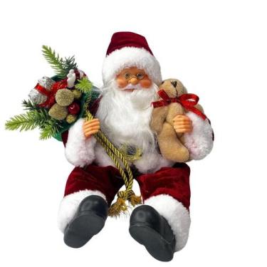Imagem de Papai Noel Sentado Repetidor Vm Magizi 30Cm 29019 - Yangzi