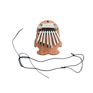 Imagem de KiBcsLic Mini Calimba Piano de Dedo: Instrumento Musical Compacto e Profissional com 8 Teclas para Crianças, Amantes da Música, Bebês e Iniciantes.