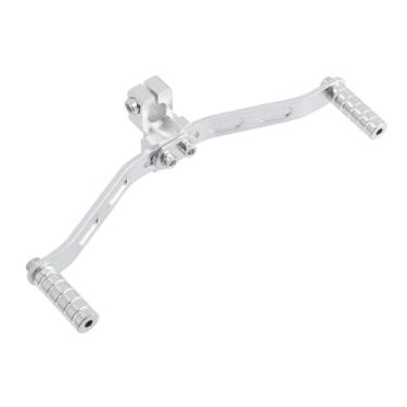 Imagem de Modengzhe Alavanca de mudança de marchas universal de motocicleta, alavanca de câmbio de 11 mm, pedal de apoio para os pés, adaptação, acessórios de reposição, peças de reposição automotivas, prata