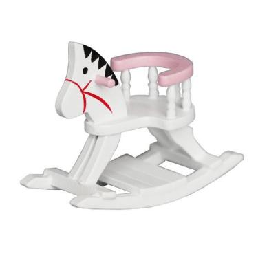 Imagem de Cadeira de cavalo de balanço em miniatura Dollhouse em escala 1:12 de 