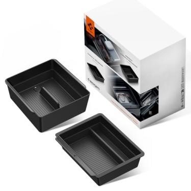 Imagem de Spigen Console central e organizador de apoio de braço para Tesla Model Y Juniper (apenas Premium e Performance 2025/2026) e Model 3 Highland (padrão, premium e desempenho 2024/25/26)