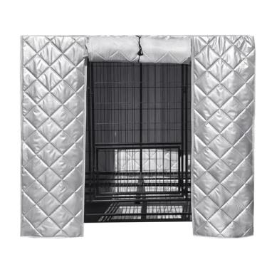 Imagem de Capa de caixa – Suprimentos de proteção à prova de chuva para animais de estimação com janela lateral dobrável respirável – Capas de gaiola para gaiolas para cães – para jardim ao ar livre, pátio