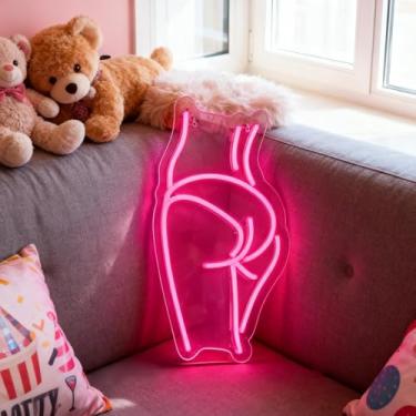 Imagem de Neonawall Back Girl Neon Sign for Wall Decor Light Up Letters Business Led Sign Birthday Party Gifts Led Decorative Night Signs Room Decor Birthday Party Signs for Bar Club Restaurant Grand Opening