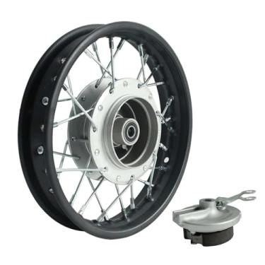 Imagem de Hauertzx Cubo de aro de roda compatível com 70CC 90CC 110CC 125CC 140CC 150CC 160CC Off Road Motocross Pit Dirt Rocket Bike (preto, aro da roda dianteira de 6.3-25.4 cm)