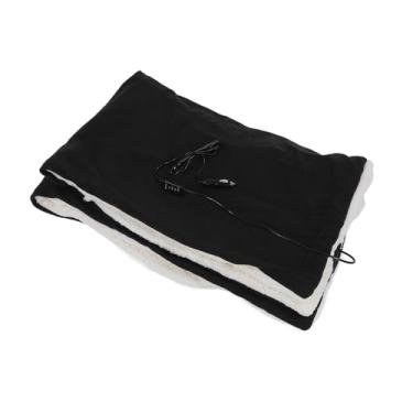 Imagem de Zhjvihx Cobertor Elétrico, Cobertor Aquecido Arremesso de Algodão Macio Eficiente Aquecimento Rápido Eficiente Em Casa para Casa (Preto)