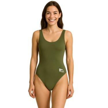 Imagem de Body Maiô Feminino Natação Hidroginástica Adulto Regata Moda Praia Pro