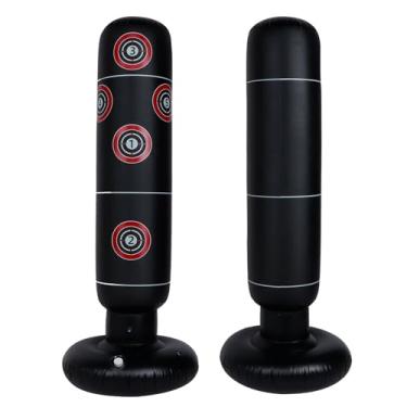 Imagem de Saco de Boxe Inflável, Saco de Areia para Boxe, Ferramenta de Treinamento para Crianças, Coordenação Mão-olho, Torre de Pvc de 63 Polegadas