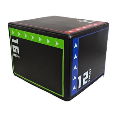 Imagem de Aymzbd Jump Box 3 em 1 Agility Box Plyo Box para mergulhos, agachamentos, exercícios, pulmões, pular