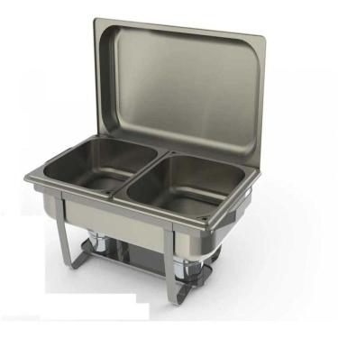 Imagem de Rechaud Retangular 2 Cubas Pr-111 - Progás