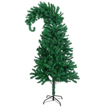 Imagem de Árvore de Natal GlyInnhe Green dobrável de 1,5 m com suporte