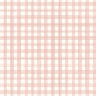 Imagem de Papel De Parede Revoada Xadrez Picnic Pincelada Rosa 4440