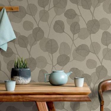 Imagem de Papel De Parede Up To Date Folhagem Marrom 34809