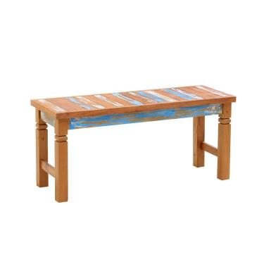 Imagem de Banco Ripado 1m Madeira Maciça Pátina