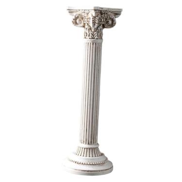 Imagem de Fenteer Estátua/Estatueta de Coluna Romana, Coluna Grega Moderna, Escultura de Romana para Sala de Estar, Sala de Jantar, Mesa, Decoração de Casa, Branco