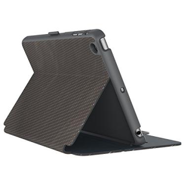 Imagem de Speck Produtos StyleFolio Luxe Capa e Suporte para iPad Mini 4, Texturizado Metálico Perf Bronze/Cinza Ardósia/Carvão (73958-5074)