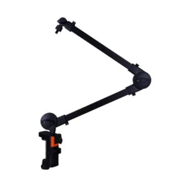 Imagem de oshhni Suporte de microfone com braço articulado, fácil de instalar, profissional, e ajustável, ideal para estúdio, vídeo, jogos e podcasts, Sem Clipe