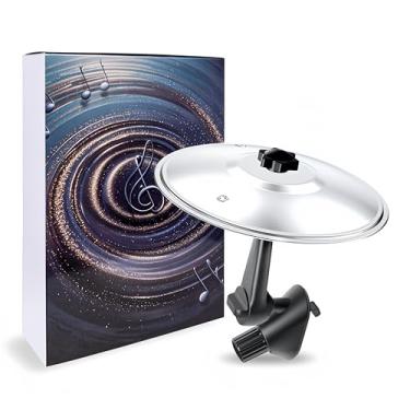 Imagem de TZQZYL Prato de carro, mini prato de batida de tambor para ventilação de carro, torna sua condução mais divertida, adequado para todos os tipos de veículos, prata