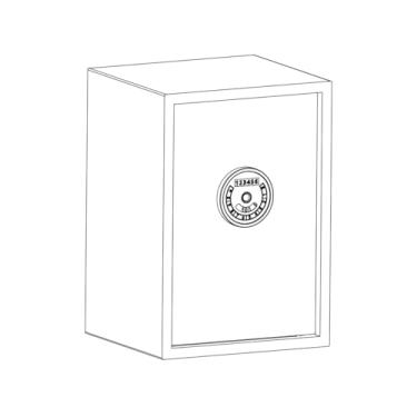 Imagem de BlackSmith Cofre biométrico com impressão digital sensível ao toque, 1,8 filhotes, cofre de abertura automática