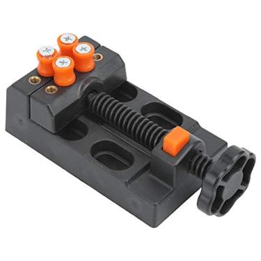 Imagem de Cryfokt Mini Torno Portátil de Escultura Em Liga de Alumínio para Amadores de Artesanato Em Madeira | Ferramenta de Suporte de Braçadeira Pequena e Leve para Fabricantes de Modelos | Preto 4,13 *