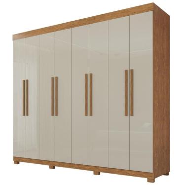 Imagem de Guarda-roupa De Casal 100% Mdf 8 Portas 4 Gavetas Itália