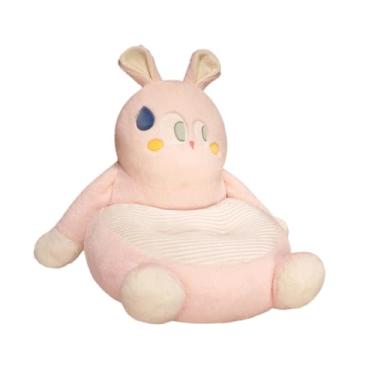 Imagem de Ioensy Capa de Assento para Cadeira de Escritório, Almofada com Suporte para As Costas, Opção para Chão, Coelhinho Rosa