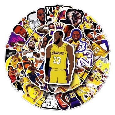 Imagem de Pacote de adesivos Lakers Anime Waterproof Vinyl 50 unidades