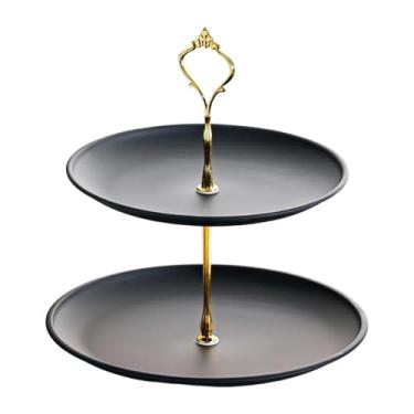 Imagem de Ioensy Suporte para Bolo, Expositor de Sobremesas, Decoração de Mesa, Otimizador de Espaço, Prato para Bolo, Doces, Cupcakes, Festa de Aniversário, Joias, Style B