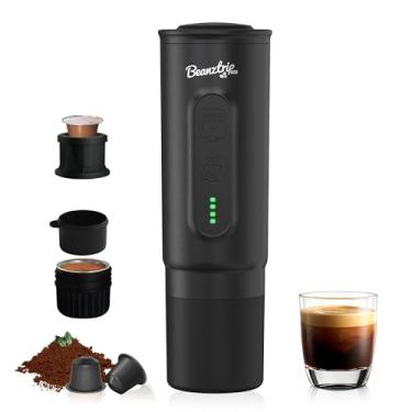Imagem de H02PRO Cafeteira de viagem, máquina de café expresso portátil para acampamento, mini cafeteira de 20 bares compatível com cápsulas NS e café moído, máquinas de café de carro com autoaquecimento