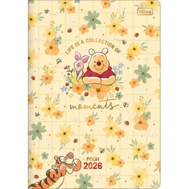 Imagem de Planner Grampeado 17,8 x 25,4 cm Pooh 90 G 2026 Tilibra 63885