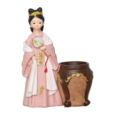 Imagem de RNXRZANK Porta-canetas Antigo, Presente Exclusivo, Copo para Canetas, Porta-pincéis de Maquiagem, Organizador de Mesa para Escola E Escritório, Rosa