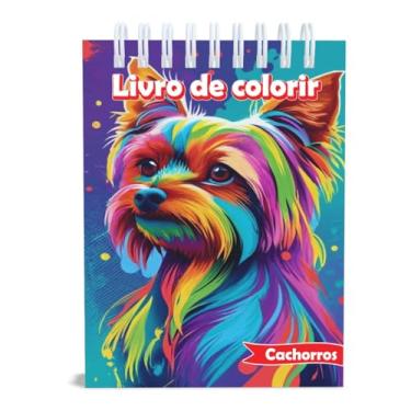 Imagem de Livro de Colorir Cachorros, Gramatura 120g, A5, Um Desenho em Cada Folha