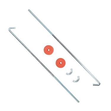 Imagem de AYNEFY Kit Universal de Suporte de Bateria de Porca J de 12 Polegadas, Parafusos de Montagem de Aço Com Porcas de Asa para Fácil Instalação, Ideal para Diy Automotivo