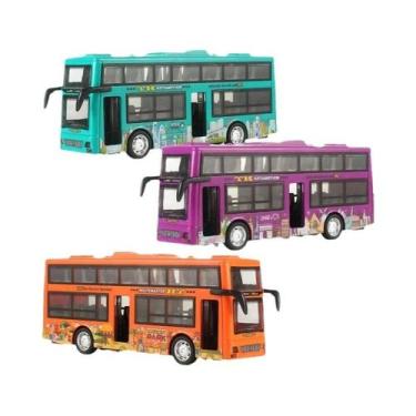 Imagem de Modelo De Ônibus De Turismo De Dois Andares Para Meninos, Brinquedo De