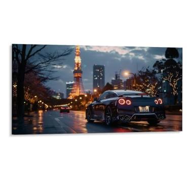 Imagem de HouLaiZhe R35 Esportes Noite Torre de Tóquio Pôsteres Tela Estética Sala Decoração de Parede Impressões Galeria Sala Decoração de Parede para Quarto Sala de Estar Escritório 12 x 24 polegadas (30 x 60