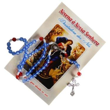 Imagem de Terço com Folheto Nossa Senhora Desatadora dos Nós - SJO Artigos Relig