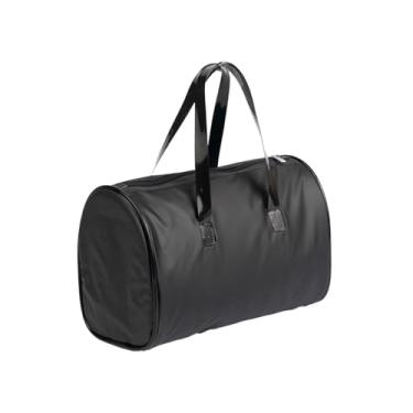 Imagem de Bolsa Térmica Impermeável 8 Litros PVC 15x20x23cm com Alças e Zíper Natação Esportes Multiuso (Preto)