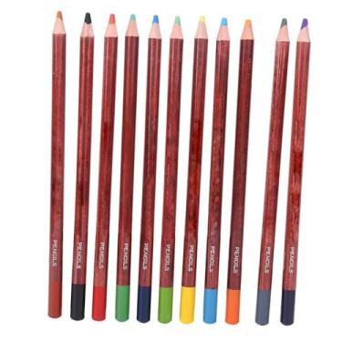Imagem de Lápis Pastel Esboço Profissional 12 Pcs Haste De Madeira Materiais de Arte para Artistas Pintura Desenho Detalhe Trabalho Imagem Cor Paisagem Cor (Lápis pastel de cor paisagem)